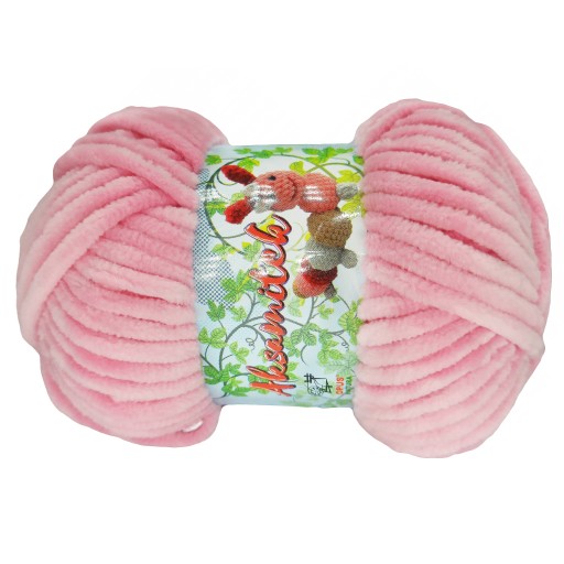 Opus Plyšová mäkká zamatová priadza PINK 20
