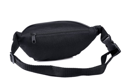 Taška cez pás, nepremokavá čierna bedrová taška