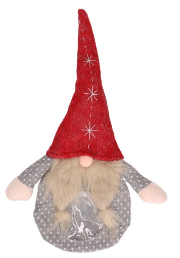 Darčekové balenie kabelky Gnome šedá s okienkami