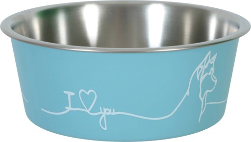 Miska pre psa ZOLUX LOVE, protišmyková, modrá, 750ml
