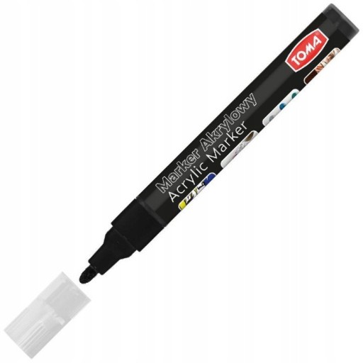 Akrylový popisovač ČIERNA 2,5mm TO-402 TOMA