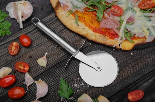 NEREZOVÝ NEREZOVÝ NEREZOVÝ okrúhly Nôž na rezanie PIZZY NEREZOVÝ KOLESOVÝ Nôž