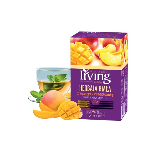 Irving mango a broskyňa expresný biely čaj 30 g