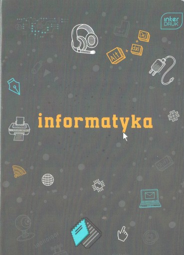 Zápisník Interprint A5 so 60 štvorcovými listami informačných technológií