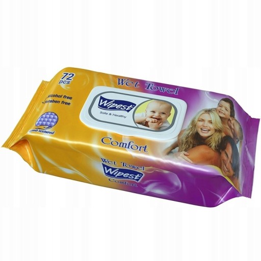 WIPEST Comfort vlhčené obrúsky 72 ks