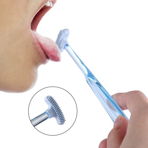 Hygienická kefka a škrabka na jazyk úsmevu
