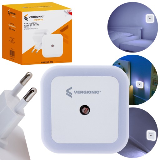 LED Nočné svetlo Kontaktný Twilight Sensor Safe 1W