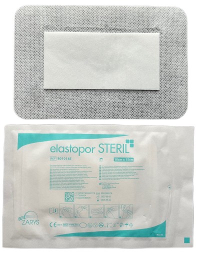 OMIETKA STERILNÁ OBLIEVKA ELASTOPOR STERIL 10x15cm 1ks