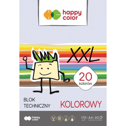 Technický blok - Happy Color - farebný, 20 A4