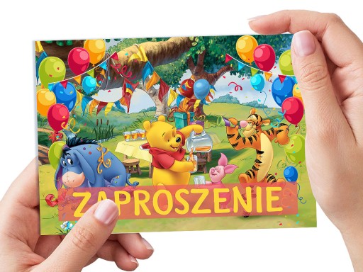 POZVÁNKA DIEŤAŤA K NARODENINÁM MACKO PÚ + OBÁLKA ZDARMA