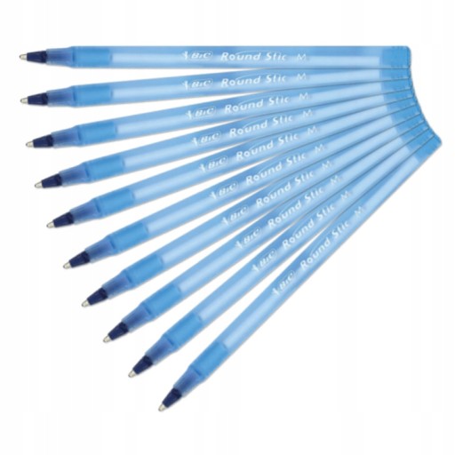 BIC Round Stic Medium 1.0 guľôčkové pero modré 10 ks