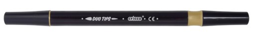 Obojstranné štetcové perá - Cricco - metalické, 2 farby