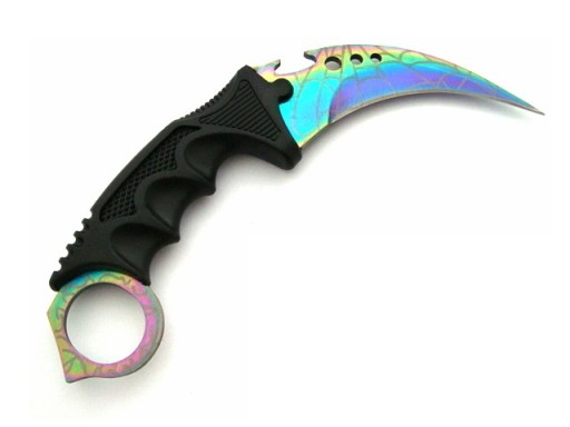 Nôž na krk KARAMBIT BSH CS:GO Kari N-066H Skutočný nôž s krytom