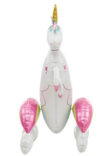 Stojaci fóliový balón Jednorožec a dúha 52x94x43 cm Narodeniny