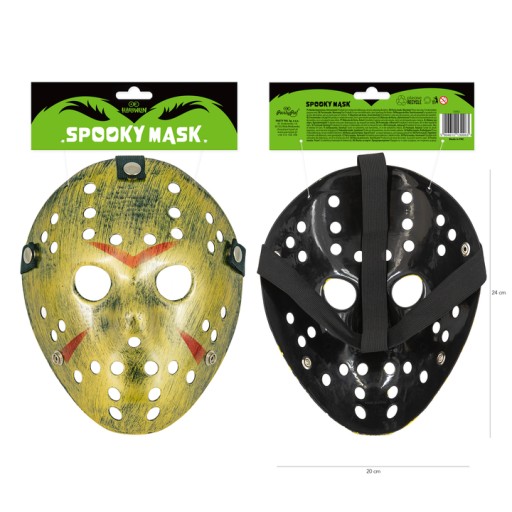 Zlatá strašidelná maska na Halloween Piatok 13. horor