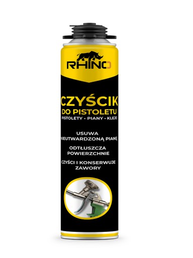 Čistič montážnej peny, lepidlo na polystyrén a penová pištoľ 500 ml