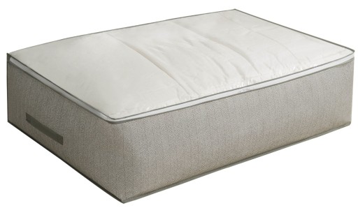 Prikrývka na posteľ, kontajner na uloženie prikrývok, oblečenia, posteľnej bielizne, 80x45x15