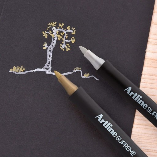 MARKER permanentný dekoratívny popisovač marker Artline supreme 1,0mm ZLATÝ