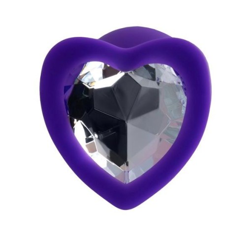 Malý análny kolík pre začiatočníkov Heart Diamond silikónový análny kolík 7CM