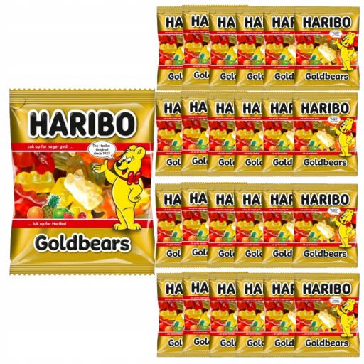 Haribo Golden Bears Mini Fruit Jelly Beans 10g x 25 ks z Nemecka
