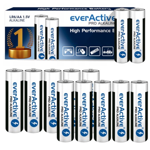 ALKALICKÉ batérie Everactive AA R6 SADA 10 ks