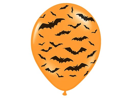 Balóny Halloween Bats - 30 cm, 6 ks.