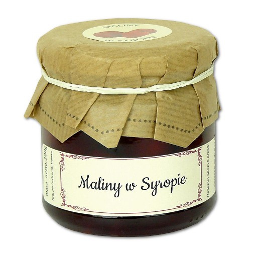 MALINY V SIRUPE MALINOVÝ ČAJ sirup 200g