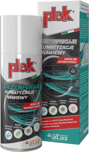 Plak dezinfekčný prostriedok na klimatizáciu 200 ml