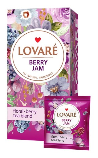 LOVARE BERRY JAM TEA BLEND 24 SÁČKOV