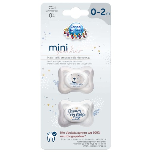 CANPOL symetrický cumlík MINI 0-2