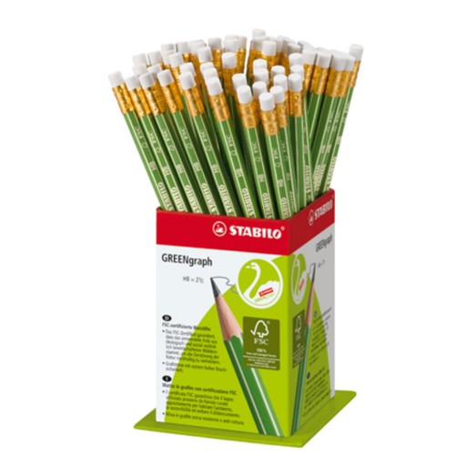 STABILO GREENgraph HB drevená ceruzka s gumou p60