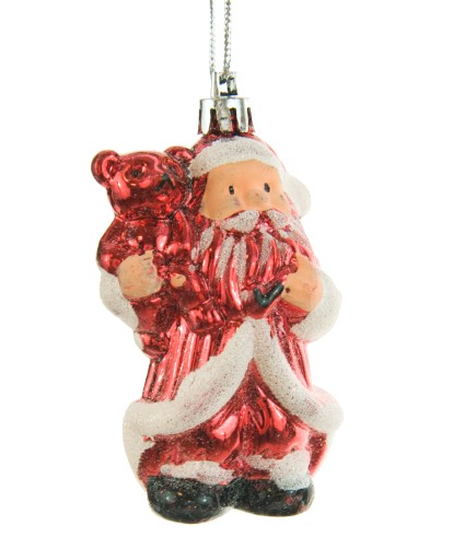 Ozdoby s príveskom snehuliaka Santa Claus, sada 6 ks.