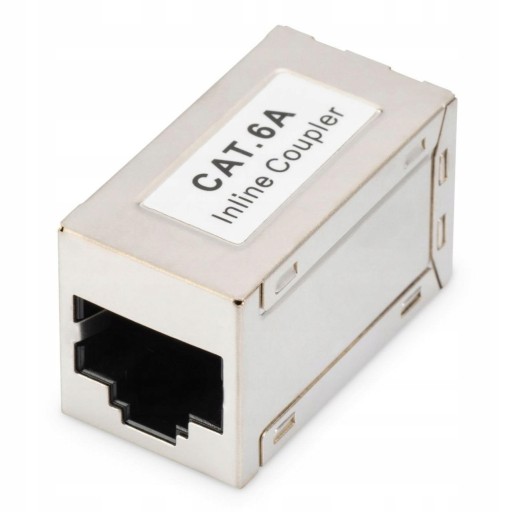 Priechodný adaptér RJ45/RJ45 1:1 tienená kategória 6A