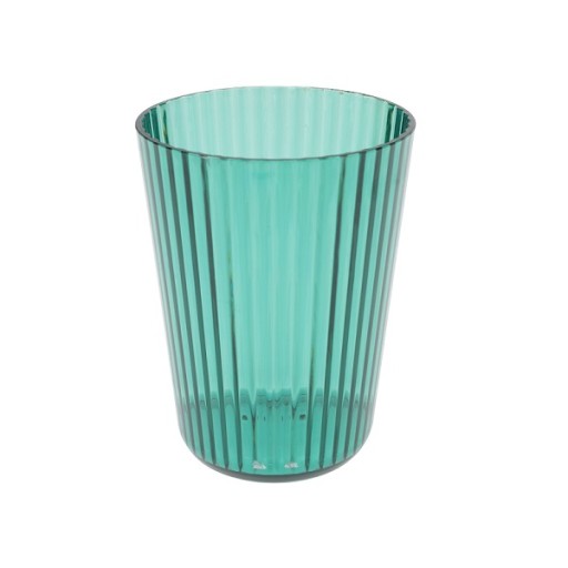 Rebrovaný plastový hrnček 300 ml Rebrovaný námornícka modrá