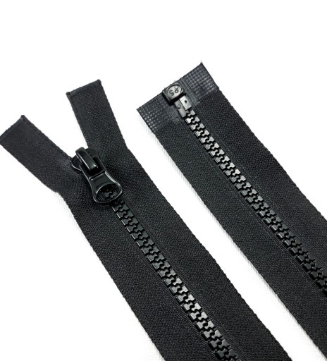 Kocka zips, zips, oddeľovacia, kocka, čierna, dĺžka 60 cm