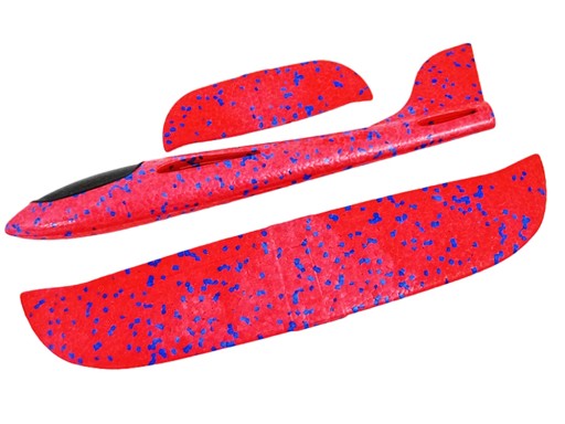 STYROFOAM LIETADLO VEĽKÝ KLUZÁK VYROBENÝ ZO STYROPINU 47cm ČERVENÝ