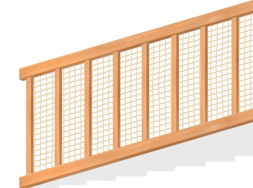BÉŽOVÁ SIEŤ NA SCHODY 80cm ZABEZPEČENIE