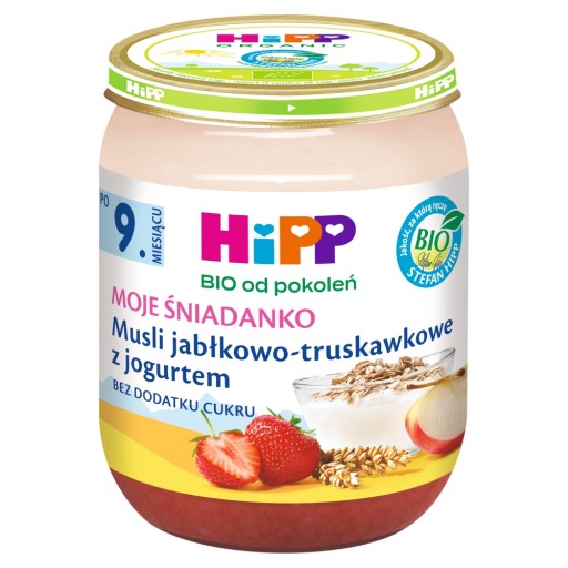 HiPP Jablkovo-jahodové müsli & jogurt 160g