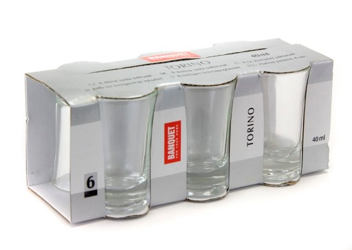 Sada pohárov Torino na likér vodka, 40 ml, 6 ks