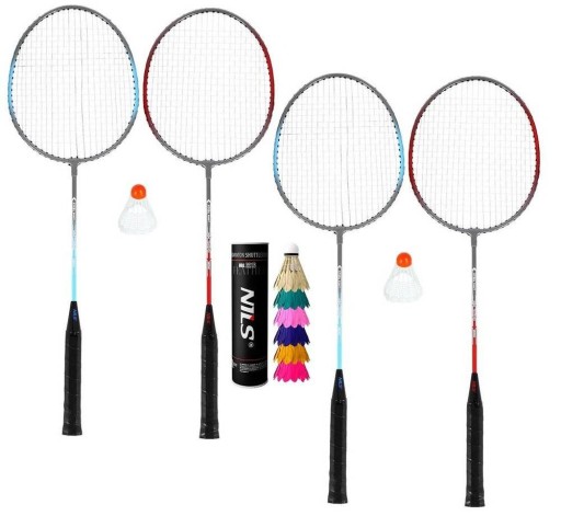 BADMINTON SET Rakety Lotka NILS NRZ002, SOLID