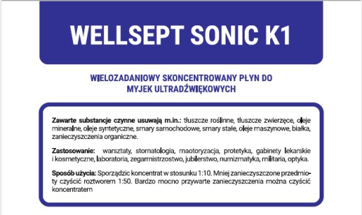 KONCENTRÁT tekutý ultrazvukový čistič SONIC FOR WASHER