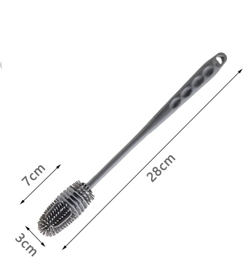 SILIKÓNOVÁ FĽAŠA UMÝVACIA KEFKA umývačka čistič GLASSES BRUSH