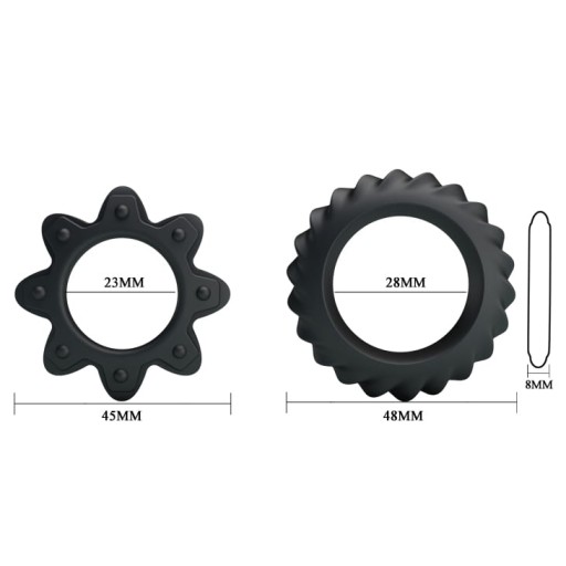 Two Flower Penis Rings - Ring Flowering