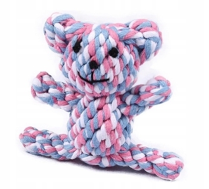 Lanová hračka pre psíka medvedíka, 15 cm