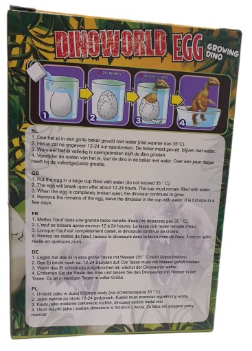 Vyliahnutie vajíčok dinosaura Pestovanie DINOSAUR T-rex Triceratops 24h