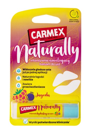 Carmex Jagoda Berry Prirodzene ochranný balzam na pery tyčinka na pery 4,25g