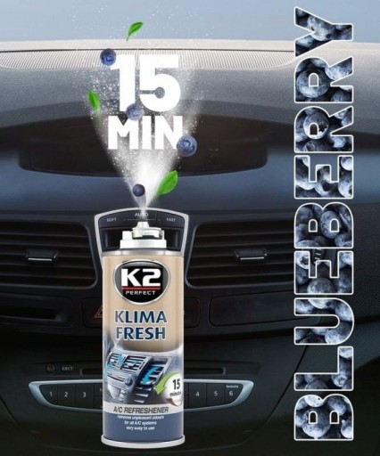 K2 KLIMA FRESH BLUEBERRY ODSTRAŇOVAČ KLIMATIZÁCIE
