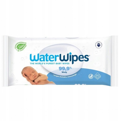 Water Wipes utierky vlhčené vodou 60 ks.