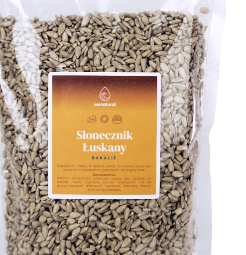 Slnečnicové semienka lúpané 1kg Wenatural - bohatá chuť, na müsli, chlieb, šaláty