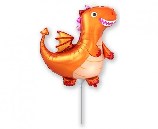 DRAGON ORANGE dinosaurus fóliový balón 14